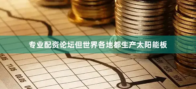 专业配资论坛但世界各地都生产太阳能板